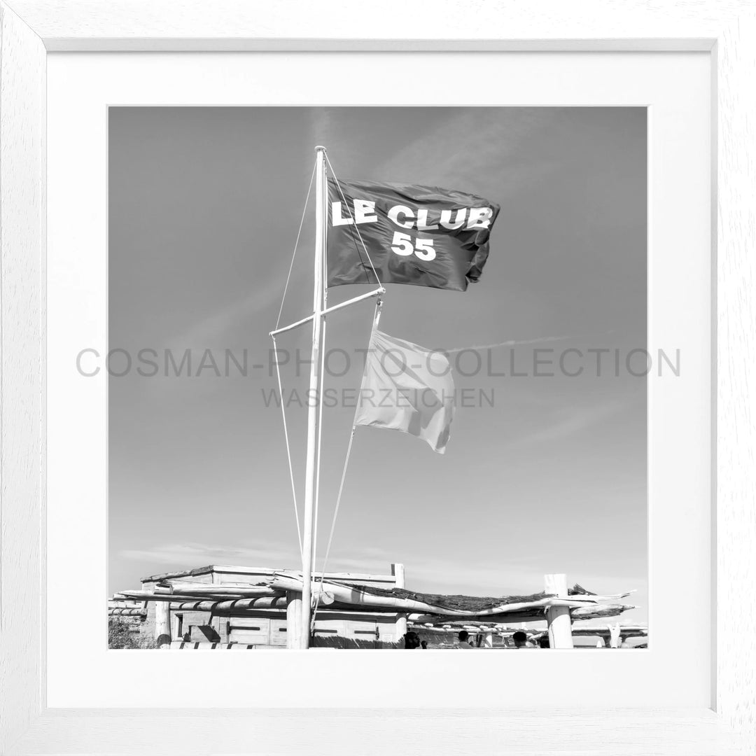 Poster ’Le Club 55’ Saint Tropez ST32Q - Weiss 3cm