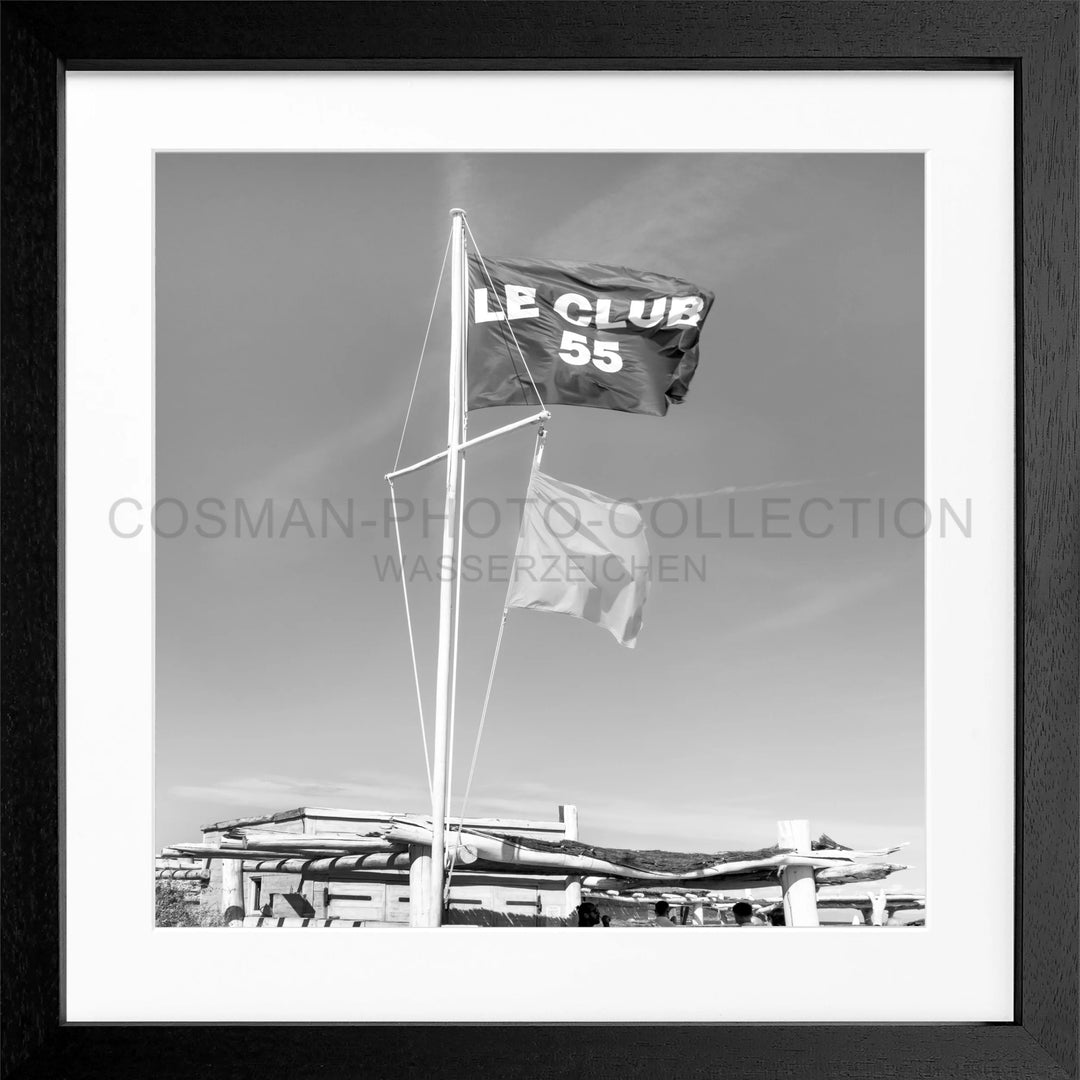 Poster ’Le Club 55’ Saint Tropez ST32Q - Schwarz 3cm