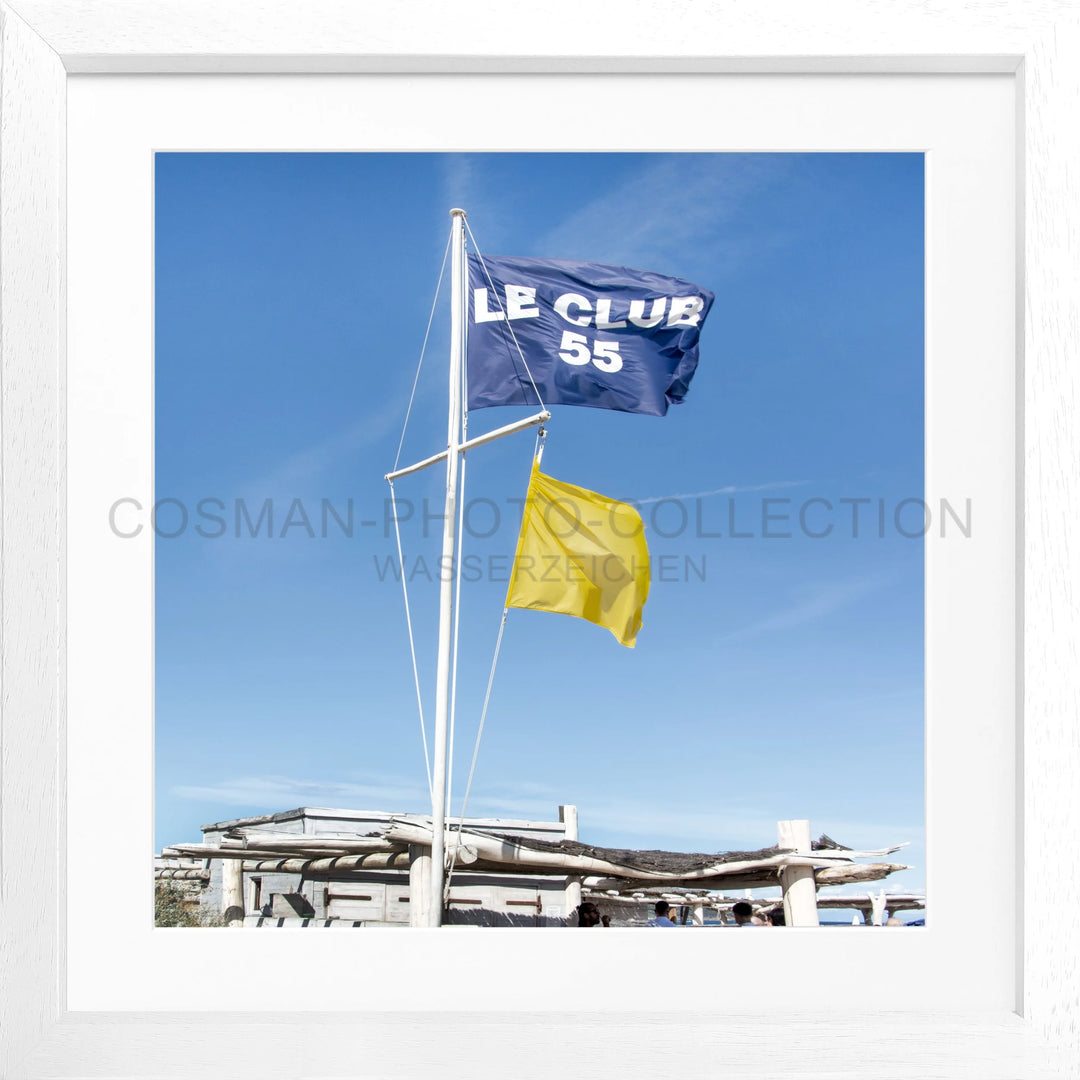 Poster ’Le Club 55’ Saint Tropez ST32Q - Weiss 3cm