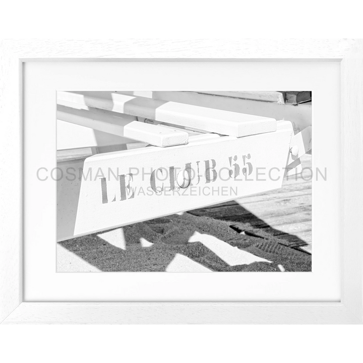 Poster ’Le Club 55’ Saint Tropez ST41 - Weiss 3cm