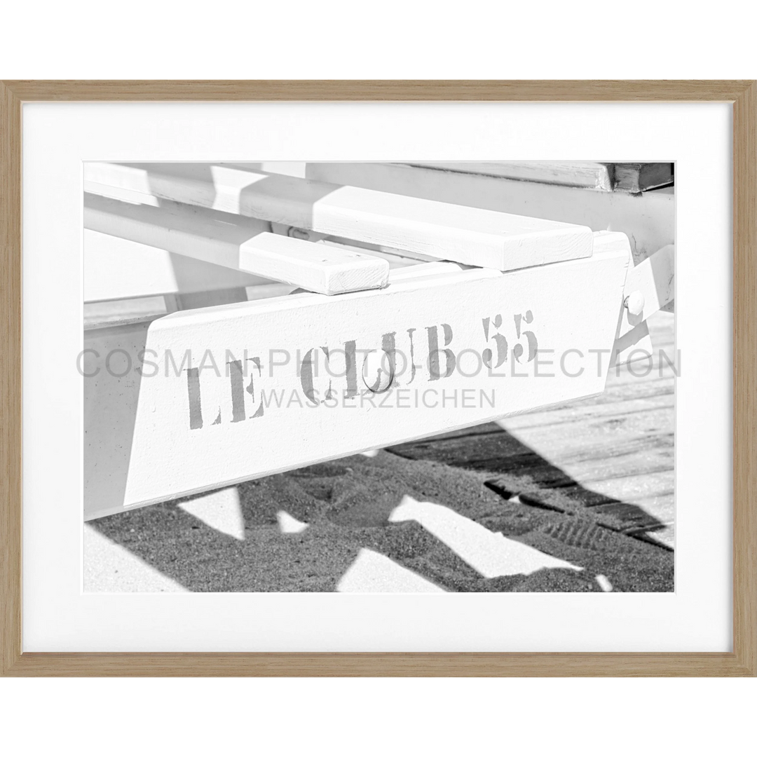 Poster ’Le Club 55’ Saint Tropez ST41 - Eiche Furnier