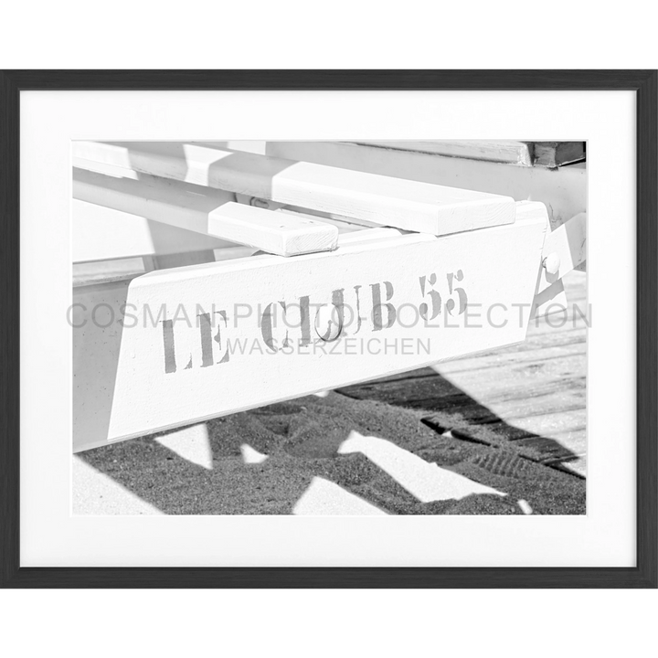 Poster ’Le Club 55’ Saint Tropez ST41 - Schwarz matt