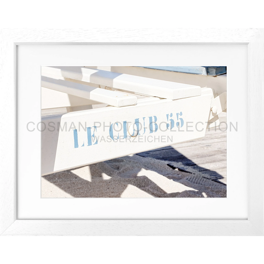 Poster ’Le Club 55’ Saint Tropez ST41 - Weiss 3cm