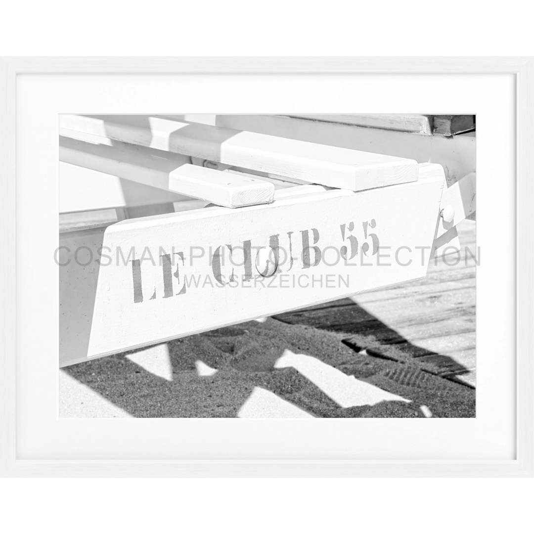 Poster ’Le Club 55’ Saint Tropez ST41 - Weiss 1.5cm