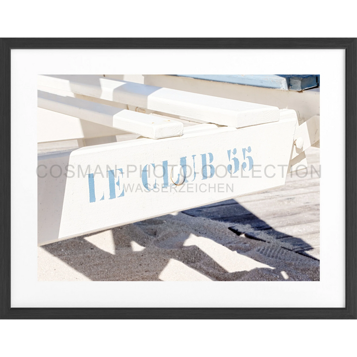 Poster ’Le Club 55’ Saint Tropez ST41 - Schwarz matt