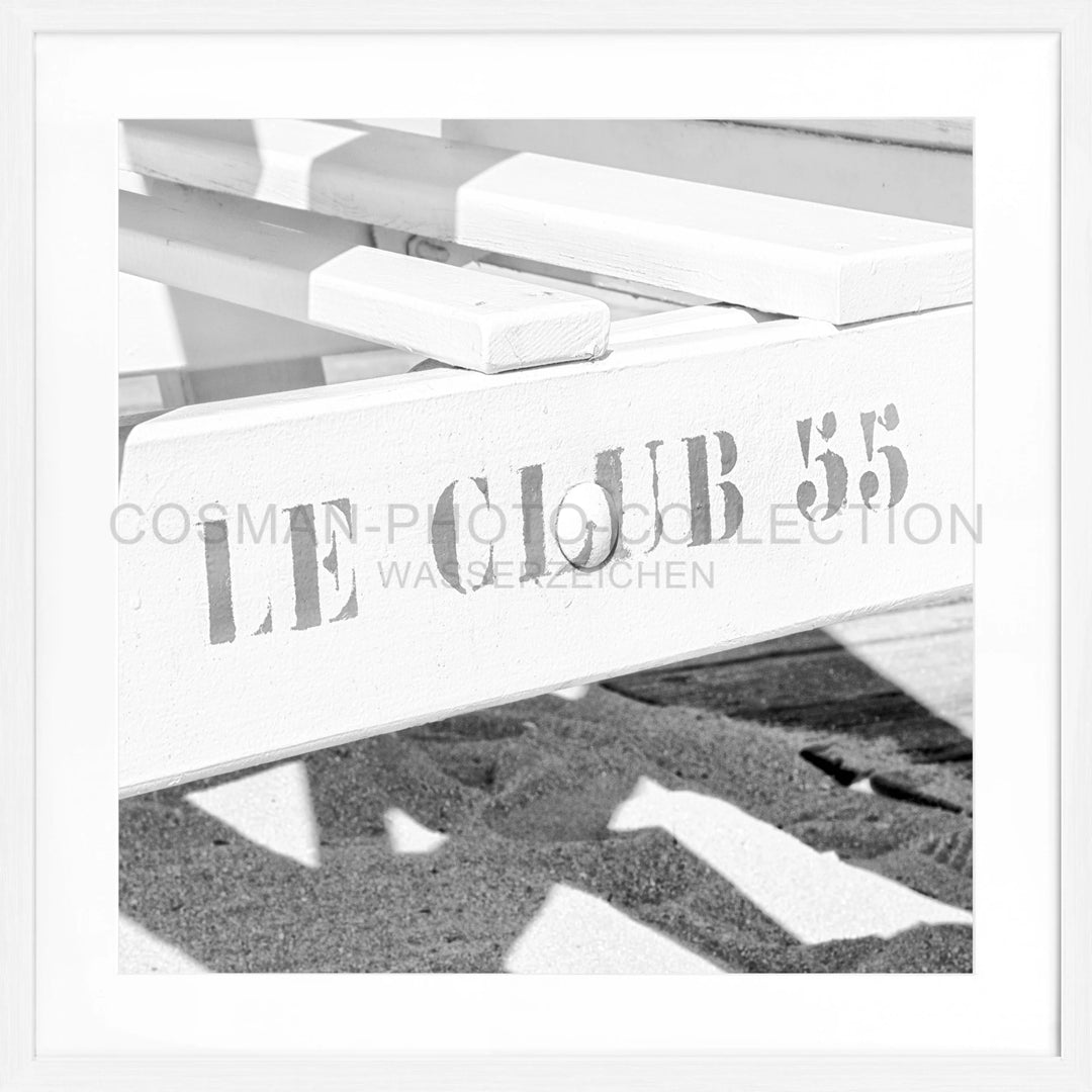 Poster ’Le Club 55’ Saint Tropez ST41Q - Weiss 1.5cm