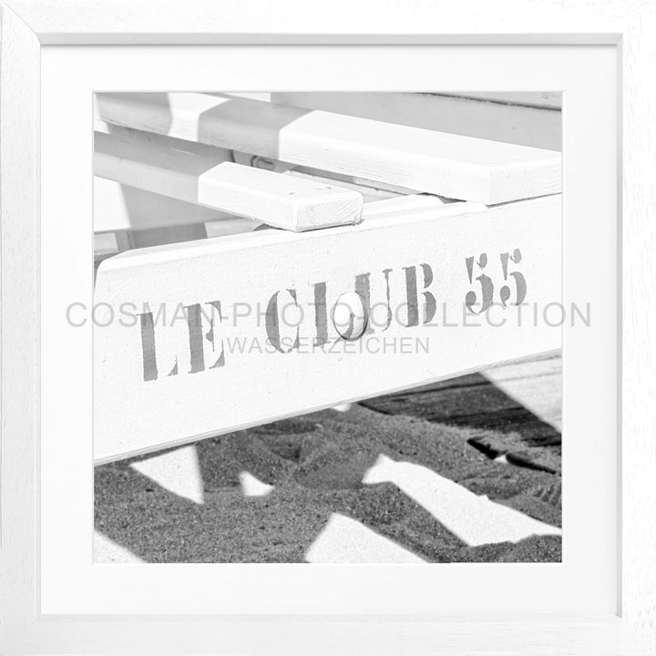 Poster ’Le Club 55’ Saint Tropez ST41Q - Weiss 3cm