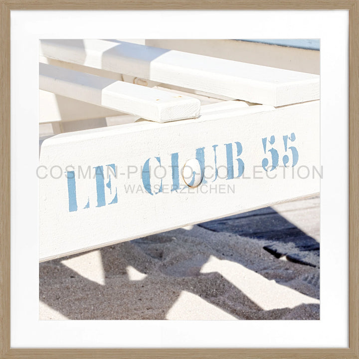 Poster ’Le Club 55’ Saint Tropez ST41Q - Eiche Furnier