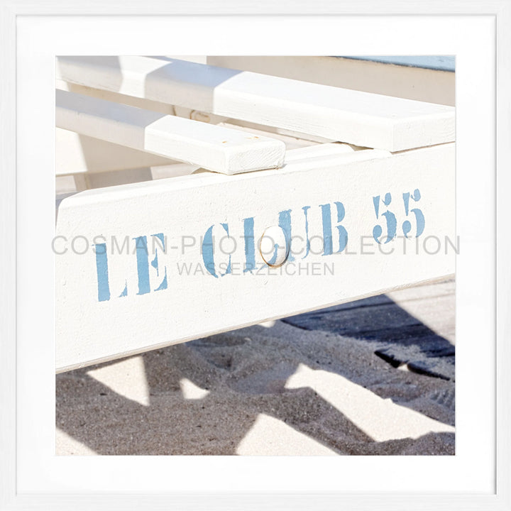 Poster ’Le Club 55’ Saint Tropez ST41Q - Weiss 1.5cm