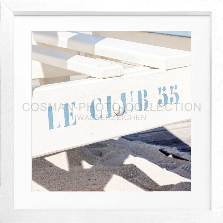 Poster ’Le Club 55’ Saint Tropez ST41Q - Weiss 3cm