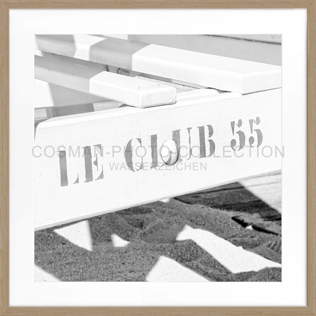 Poster ’Le Club 55’ Saint Tropez ST41Q - Eiche Furnier