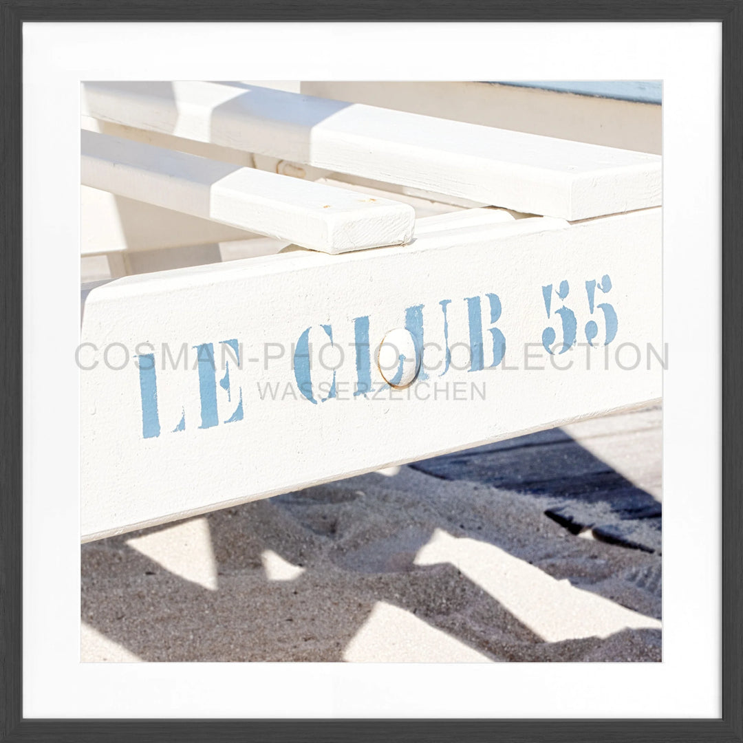 Poster ’Le Club 55’ Saint Tropez ST41Q - Schwarz matt