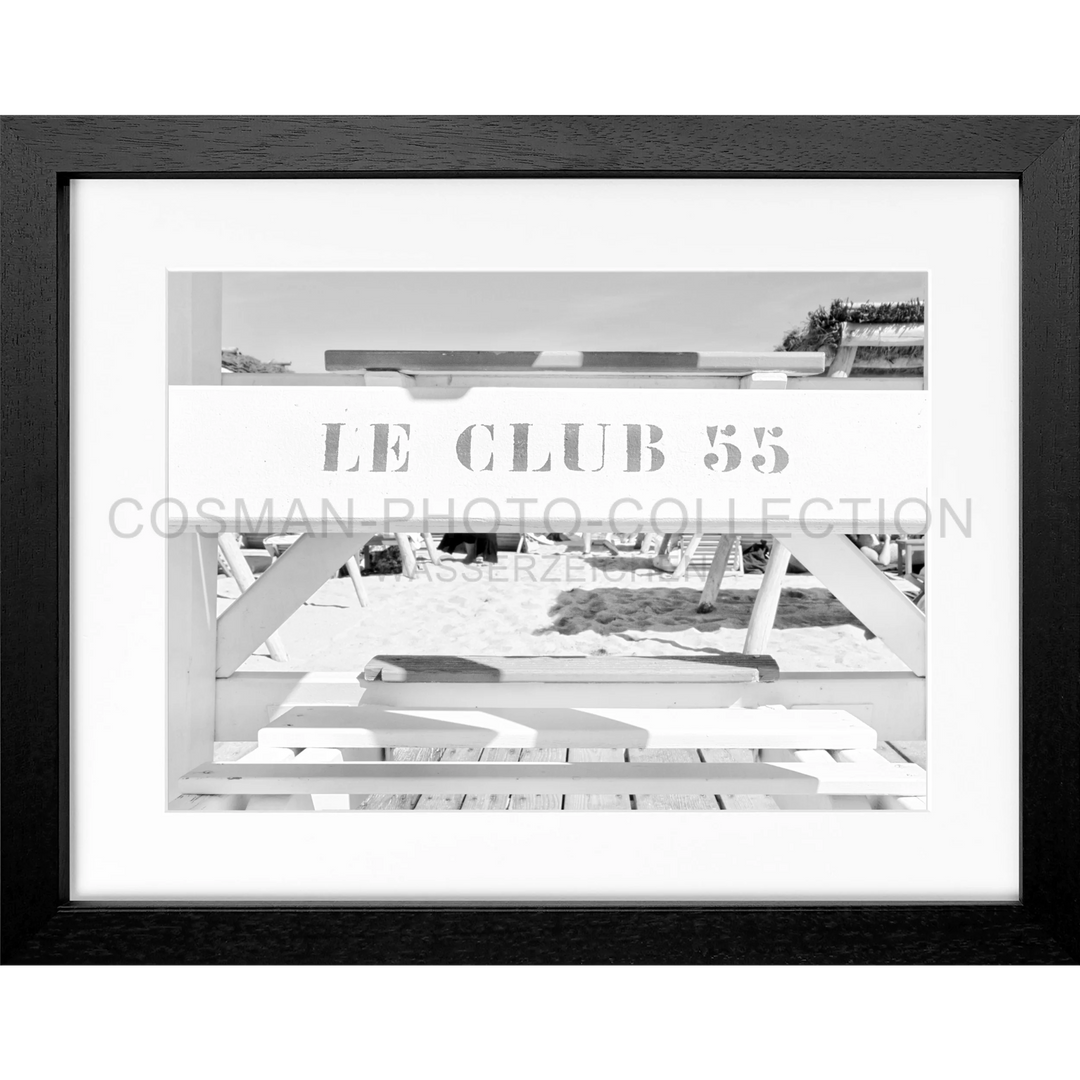 Poster ’Le Club 55’ Saint Tropez ST42 - Schwarz 3cm