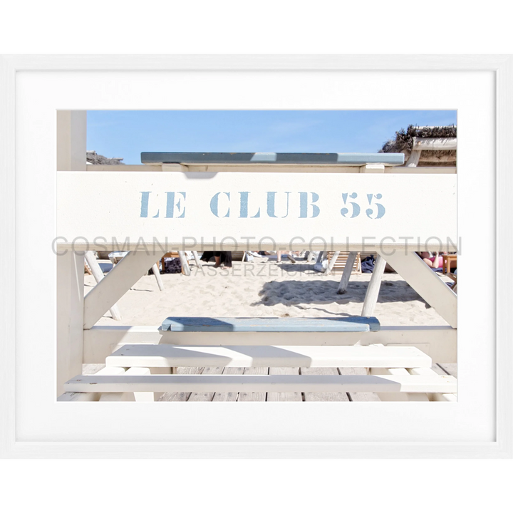 Poster ’Le Club 55’ Saint Tropez ST42 - Weiss 1.5cm