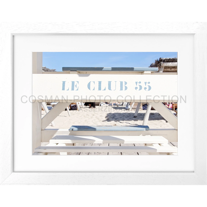 Poster ’Le Club 55’ Saint Tropez ST42 - Weiss 3cm