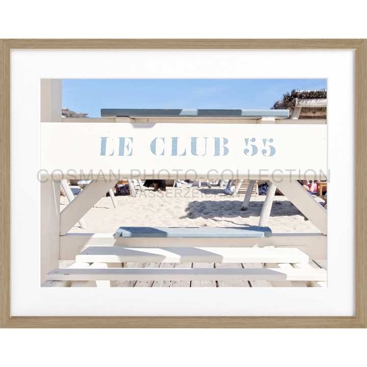 Poster ’Le Club 55’ Saint Tropez ST42 - Eiche Furnier