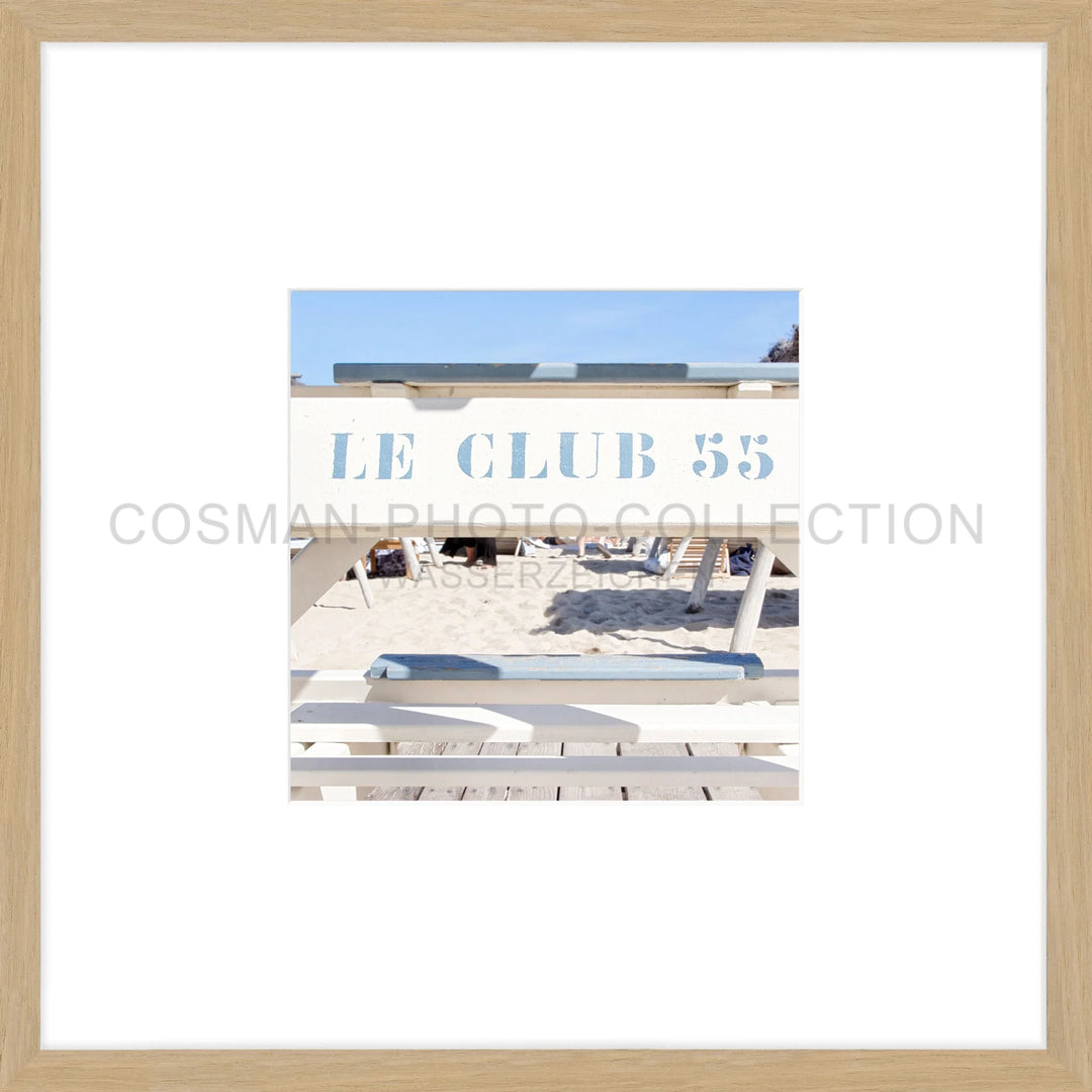 Poster ’Le Club 55’ Saint Tropez ST42OB - 43x43cm