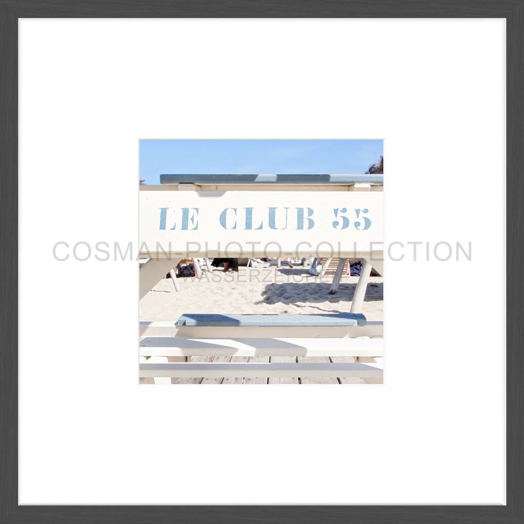 Poster ’Le Club 55’ Saint Tropez ST42OB - 43x43cm