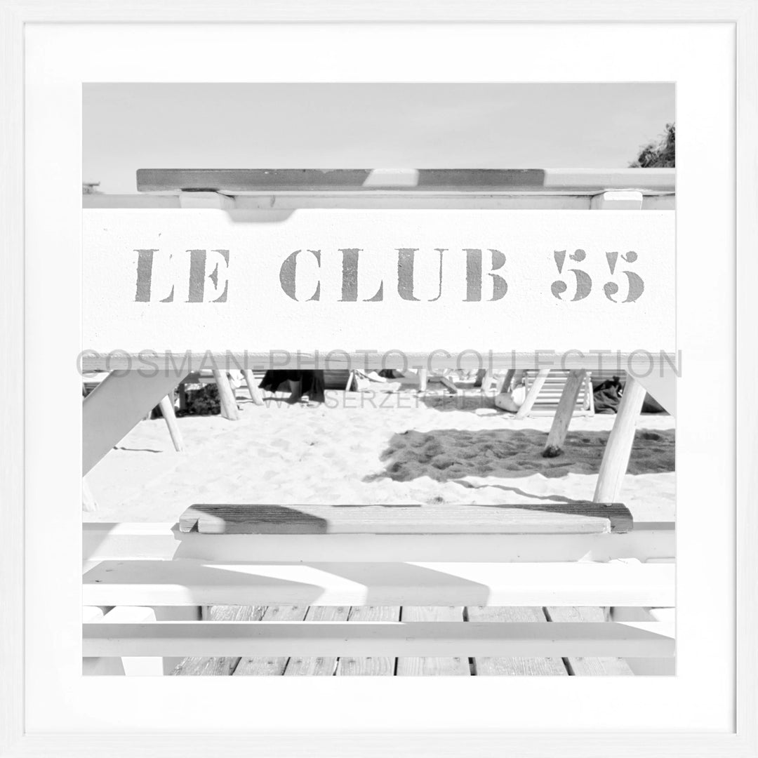 Poster ’Le Club 55’ Saint Tropez ST42Q - Weiss 1.5cm