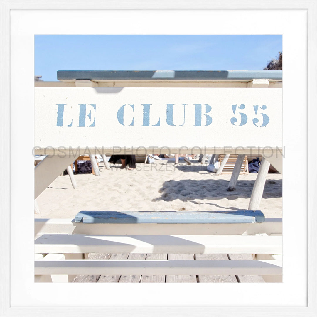 Poster ’Le Club 55’ Saint Tropez ST42Q - Weiss 1.5cm