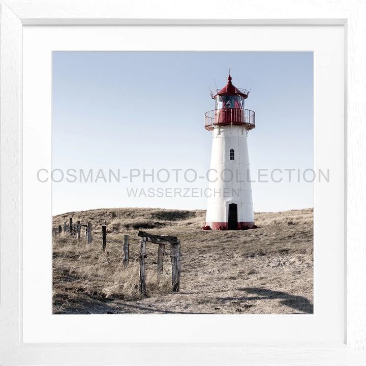 Cosman-Interior Motiv: farbe / Grösse: Quadrat 55 (55x55cm) / Rahmenfarbe: weiss matt Poster Sylt SY74Q