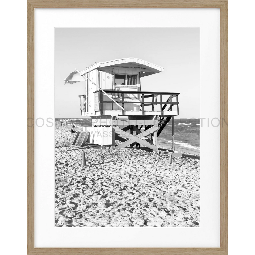 Poster ’Lifeguard’ Florida Key West FL15B - Eiche