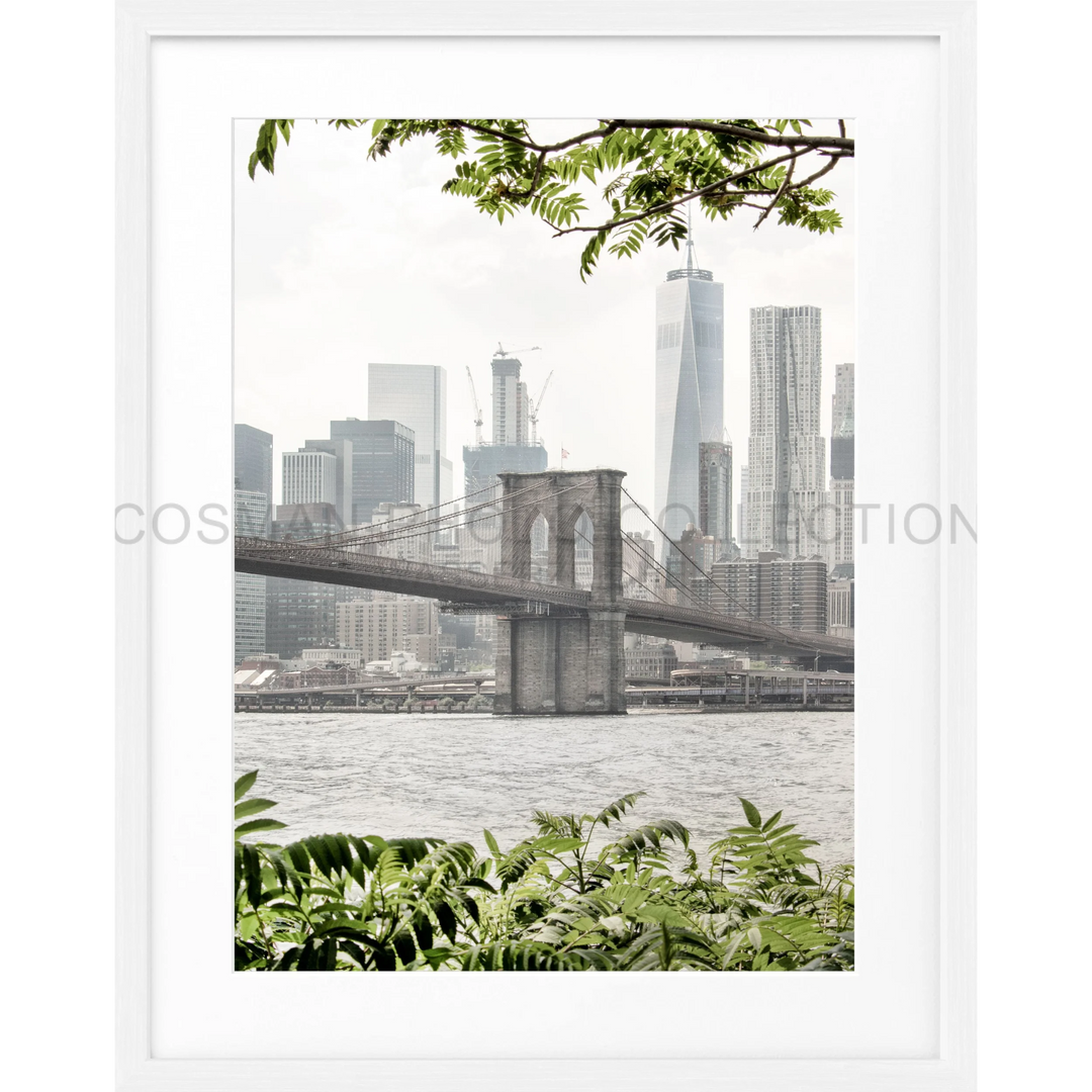 Poster New York ’Brooklyn Bridge’ NY110 - Weiss 1.5cm