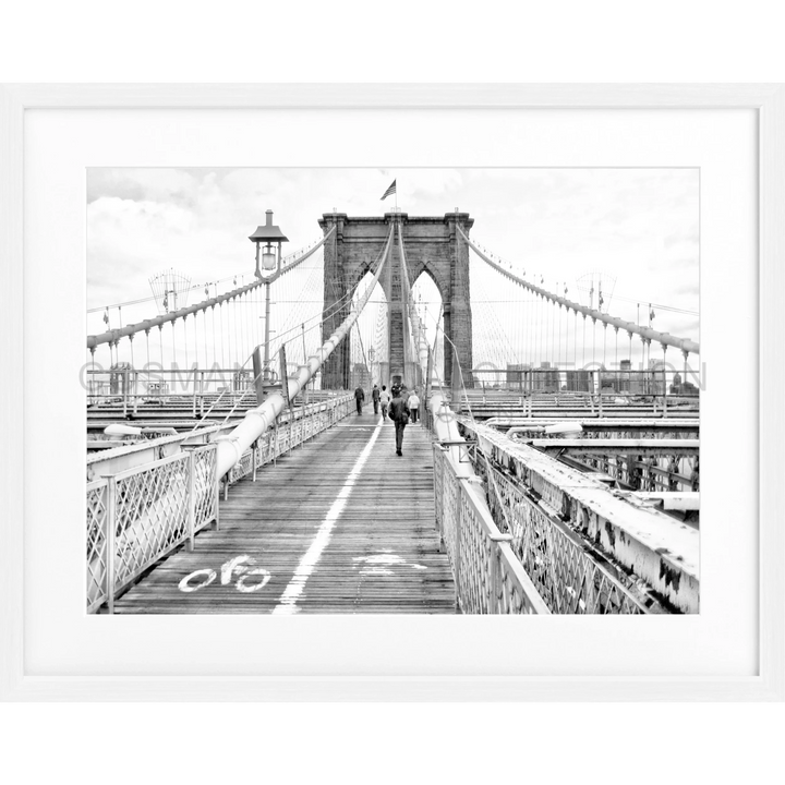 Poster New York ’Brooklyn Bridge’ NY68 - Weiss 1.5cm