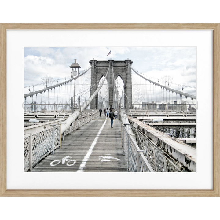 Poster New York ’Brooklyn Bridge’ NY68 - Eiche Furnier