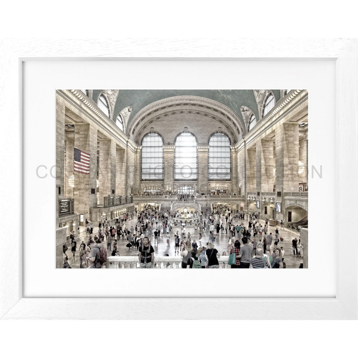 Rahmenfoto des Hauptausschusses vom Grand Central Terminal mit Pendlern