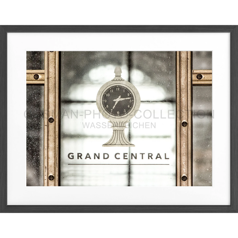 Poster New York ’Central Station’ NY88 - Schwarz matt