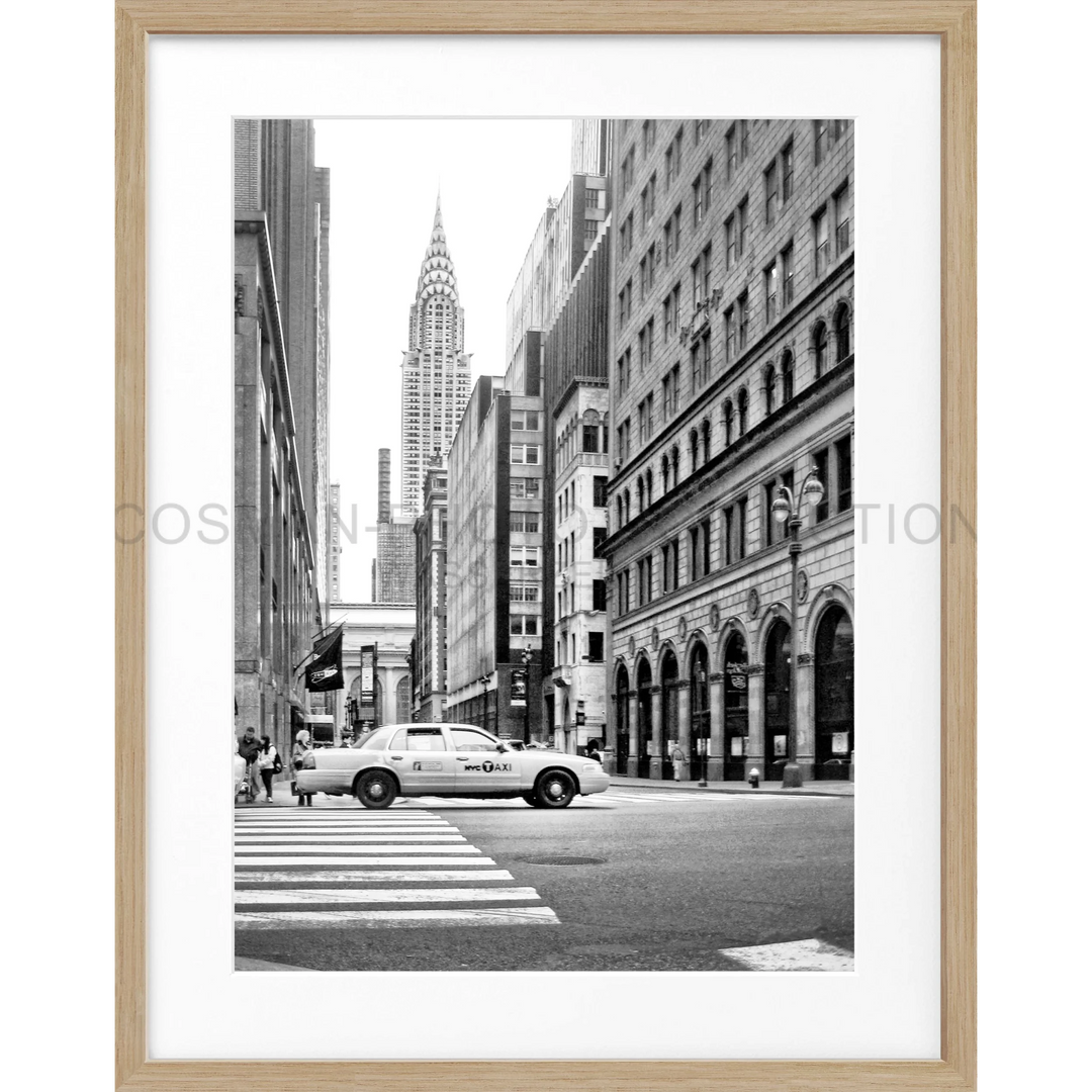 Schwarz-weiß-Foto des Chrysler Buildings in New York für Poster New York Chrysler Building