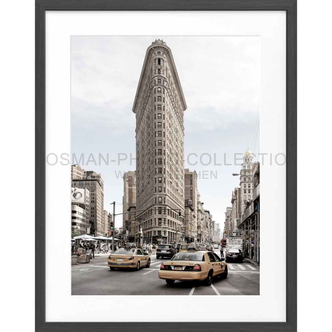 Poster New York ’Flatiron Building’ NY48 - Schwarz matt