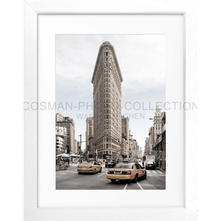 Cosman-Interior Rahmenfarbe: weiss matt / Grösse: S (25cm x 31cm) / Motiv: farbe Poster New York NY48