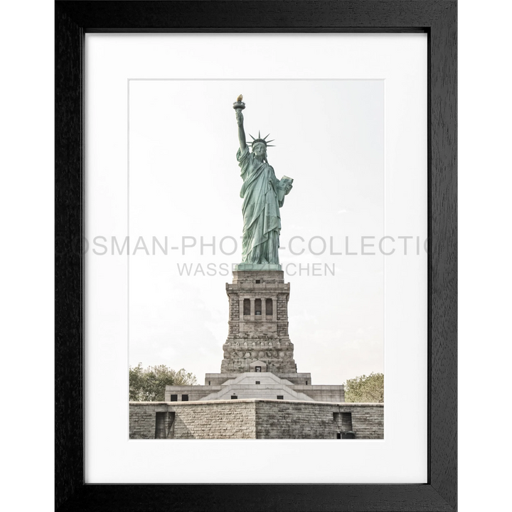 Statue of Liberty atop pedestal captured in Poster New York Lady Liberty NY109