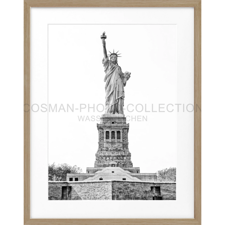 Statue of Liberty on pedestal at Liberty Island in New York Poster NY109