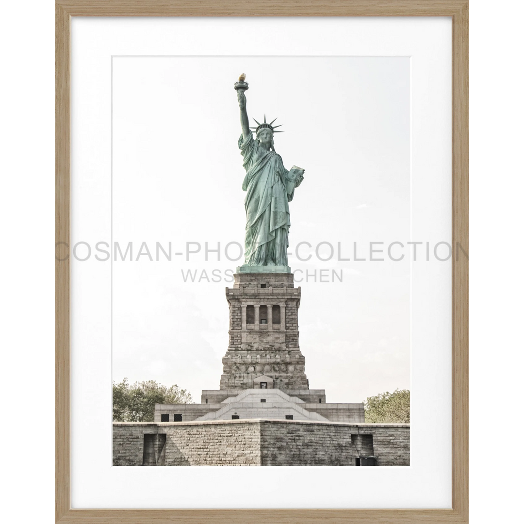 Statue of Liberty atop its pedestal in the New York Lady Liberty Poster NY109