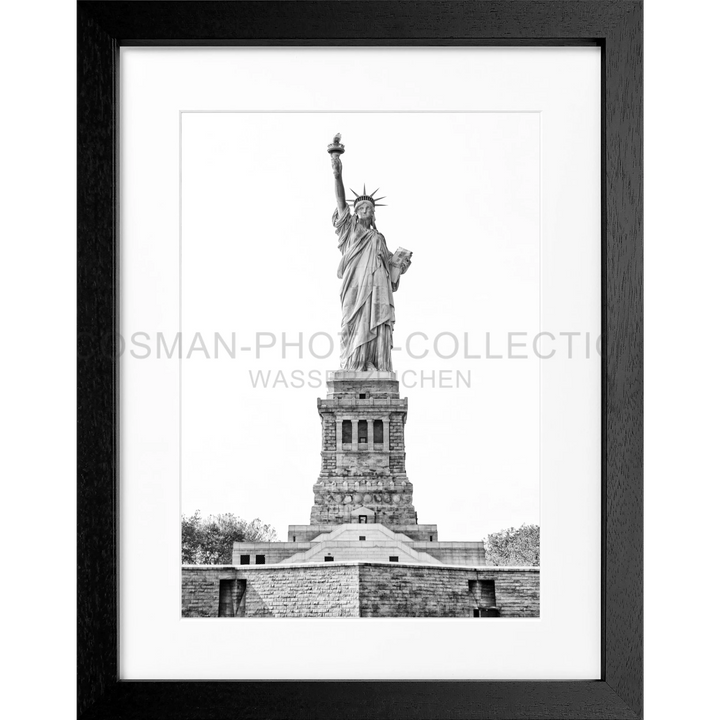 Statue of Liberty on pedestal in Poster New York Lady Liberty NY109