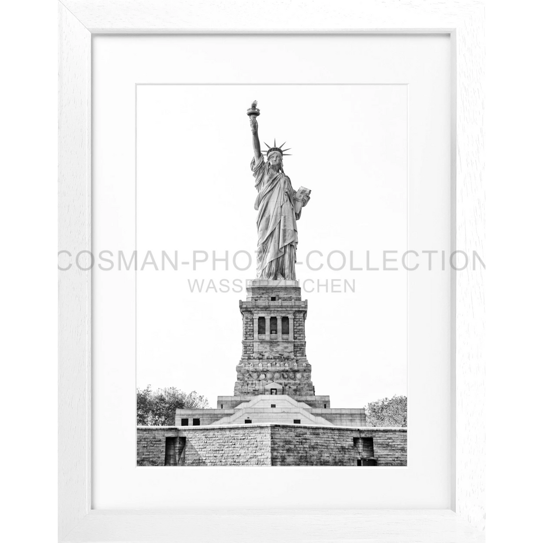 Statue of Liberty on its pedestal at Liberty Island, featured in Poster New York Lady Liberty NY109