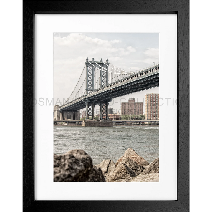 Manhattan Bridge über dem East River in New York City auf Poster New Manhattan Bridge NY104