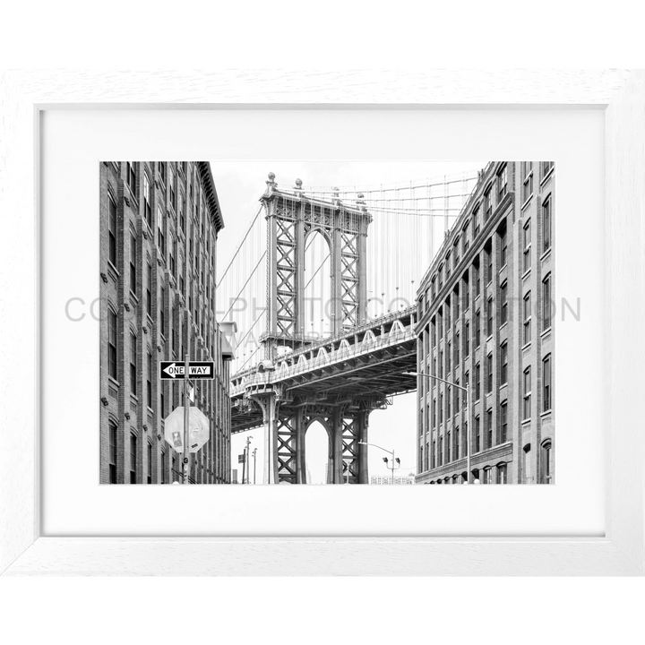 Poster New York ’Manhattan Bridge’ NY113 - Weiss 3cm