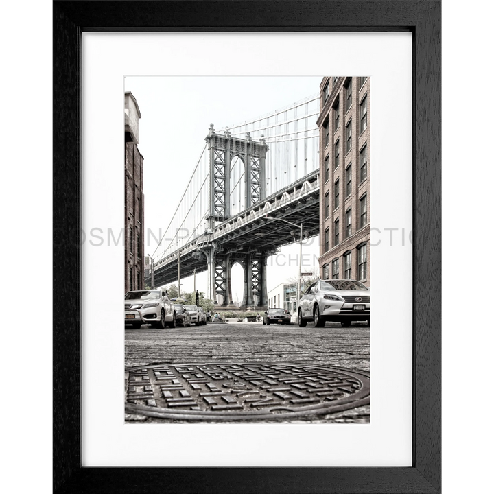 Manhattan Bridge von DUMBO, Brooklyn auf Poster New York Manhattan Bridge NY33