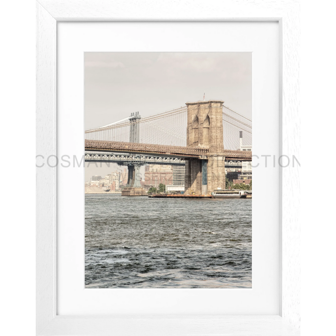 Brooklyn Bridge über dem East River in New York City, Poster New York NY111