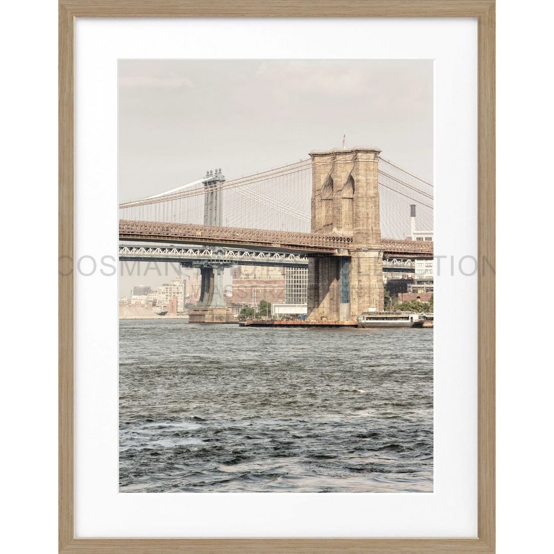 Brooklyn Bridge über dem East River in New York City, Poster New York NY111