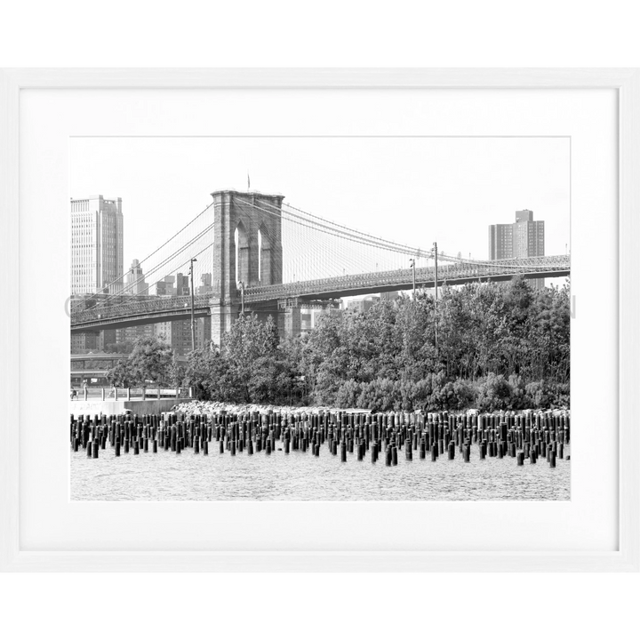 Poster New York NY122 - Weiss 1.5cm / S (31cm x 25cm)