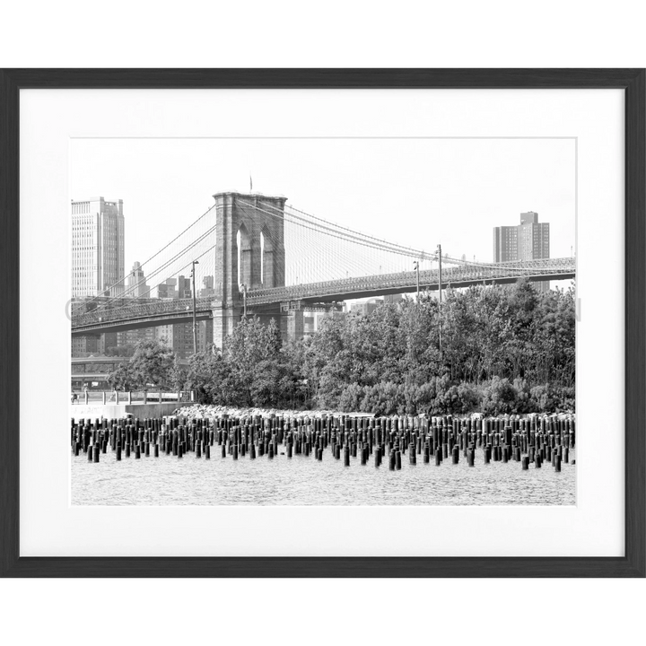 Poster New York NY122 - Schwarz matt 1.5cm / S (31cm x