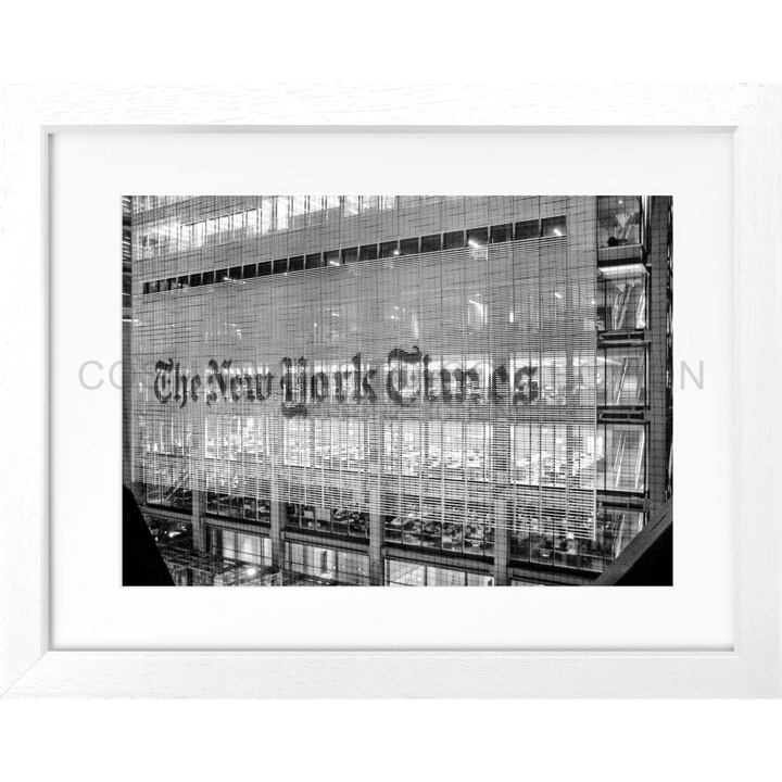 Poster New York Times NY98 - Rahmenfarbe: weiss matt