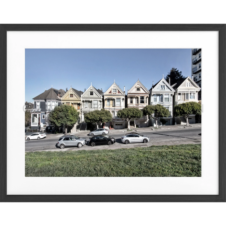 Poster San Francisco SF29 - Schwarz matt 1.5cm / Motiv: