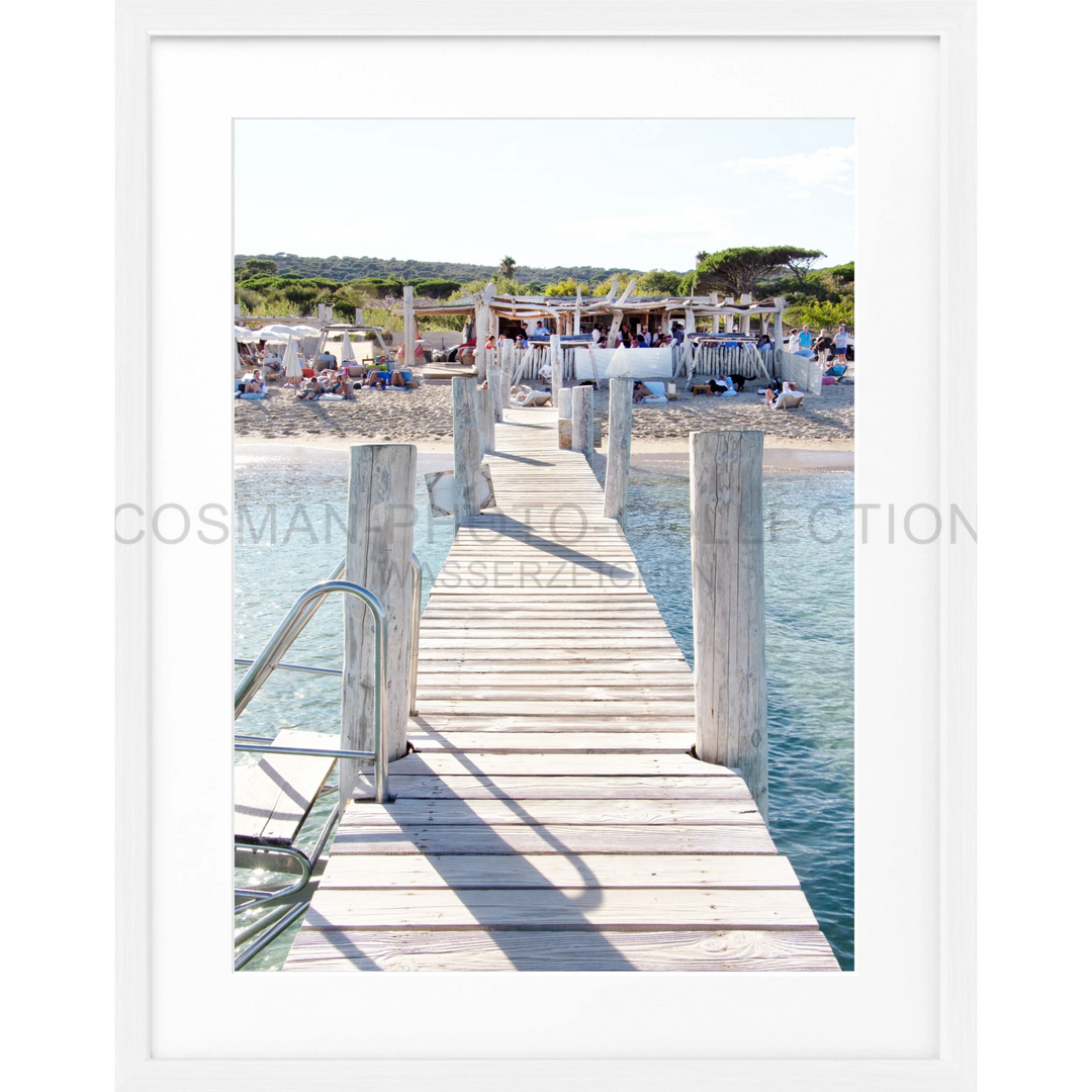 Poster Saint Tropez ’Beach Le Club 55’ ST44A - Weiss