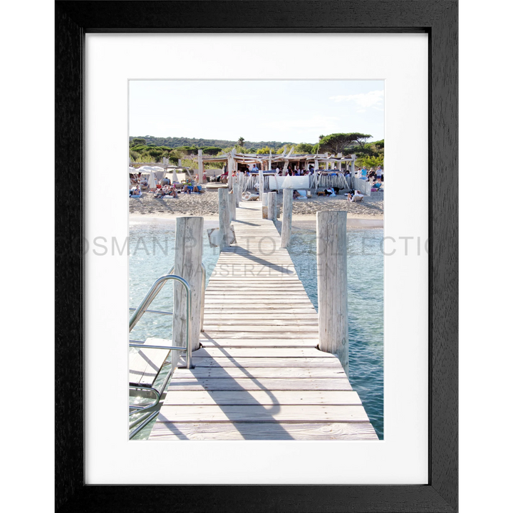 Poster Saint Tropez ’Beach Le Club 55’ ST44A - Schwarz